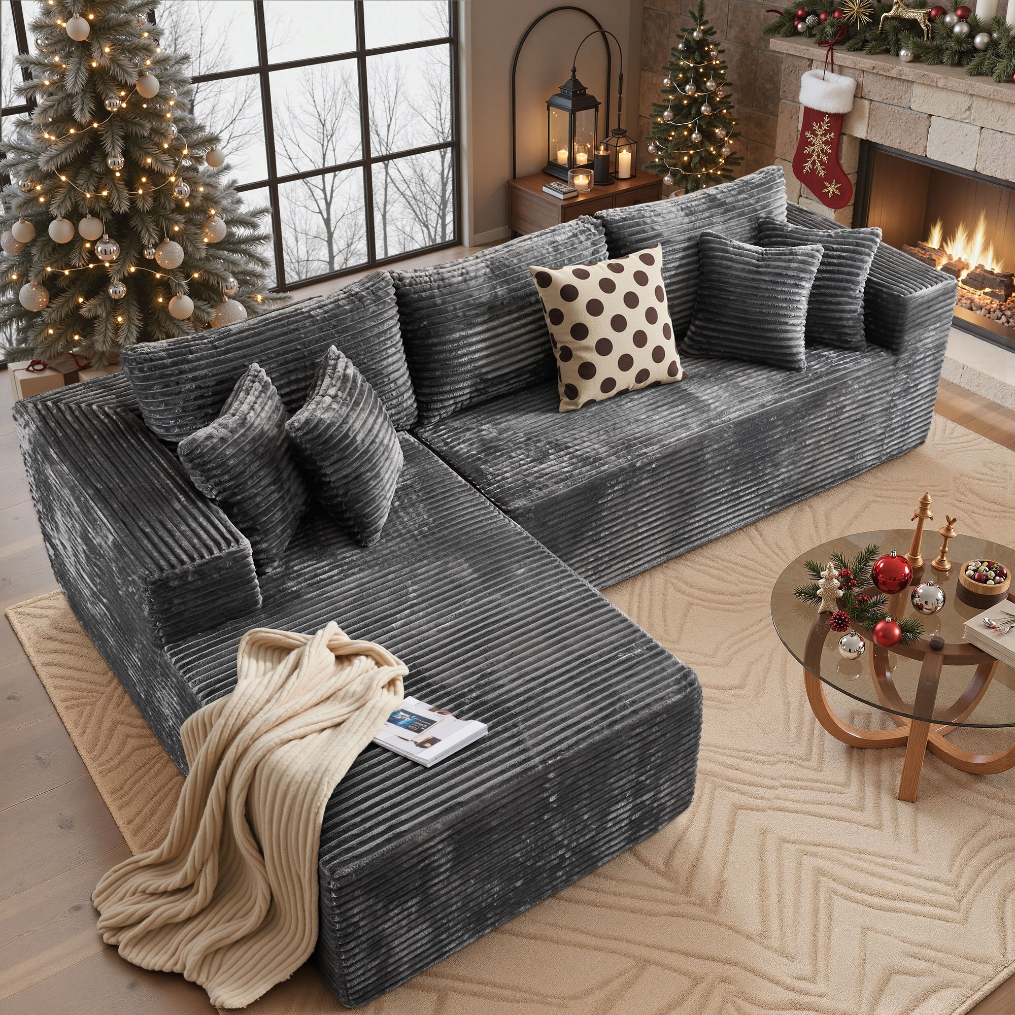 Ivy Bronx Navarrie No Assembly Required- 2 Piece Free Combination